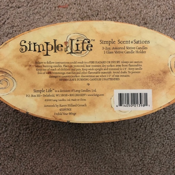 LANG SIMPLE LIFE SET AROMATIC CANDLES - Picture 6 of 6